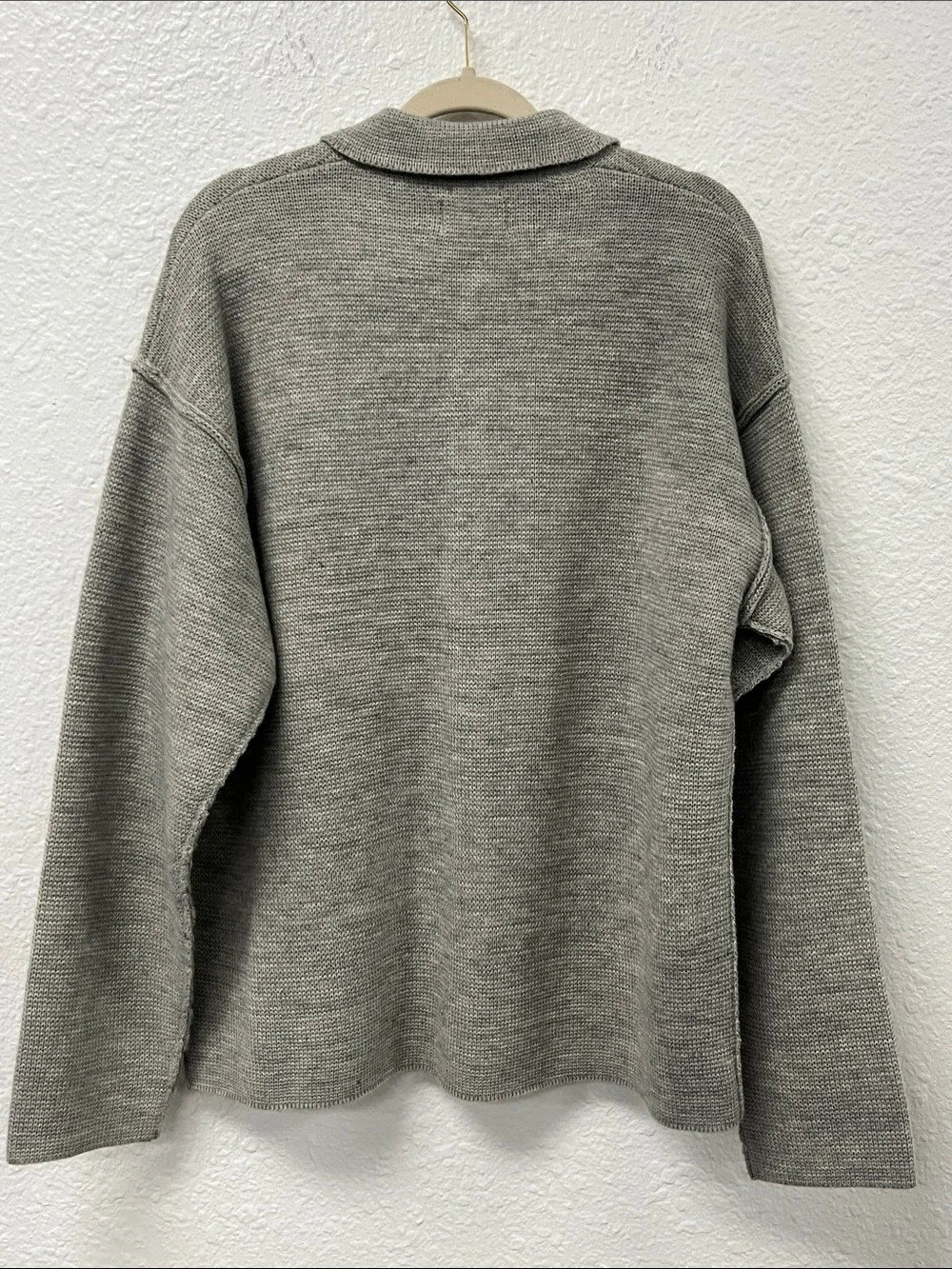 Civil Society Light Gray Knit Shirt Jacket #1224
